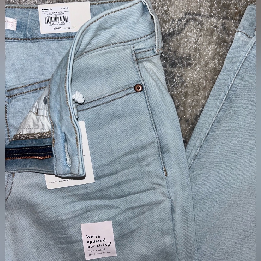 Size 10 NTW Ladies Hi Rise Flare Leg Jeans KHOLS LAUREN CONRAD